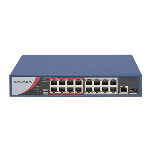 16 Port Fast Ethernet Unmanaged POE Switch