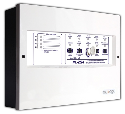 [ML-2224] Maxlogic Conventional systems fire alarm control panel, 4 Zone