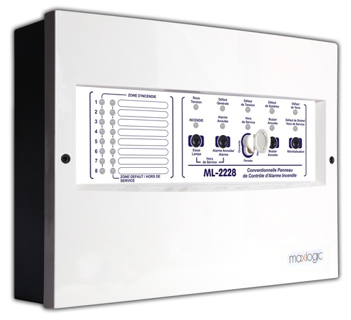 [ML-2228] Maxlogic Conventional systems fire alarm control panel, 8 Zone