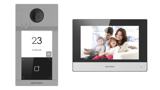 [DS-KIS604-P(B)] IP Video Intercom Kit