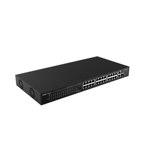 [RG-ES126S-LP] Switch 24*FE Ports + 2*GE? Non Manageable, PoE